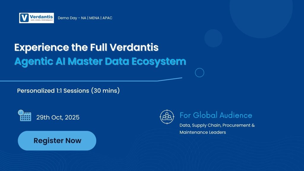 1:1 Demo- Experience the Full Verdantis Agentic AI Master Data Ecosystem